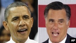 Tổng thống Hoa Kỳ Barack Obama và ứng cử viên tổng thống của đảng Cộng hòa Mitt Romney