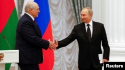 Владимир Путин и Александр Лукашенко. Москва, Россия. 9 сентября 2021 г.