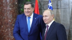 Predsjednik Rusije Vladimir Putin i član Predsjedništva BiH Milorad Dodik prilikom Putinove posjete Beogradu u januaru 2019. godine.