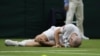Wet Wimbledon Grass Causes Falls, Disappointment