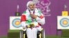 زهرا نعمتی، قهرمان رشته تیر و کمان و پرچمدار کاروان جمهوری اسلامی ایران در المپیک ریو است. 
