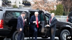 Donald Trump chega à Casa Branca