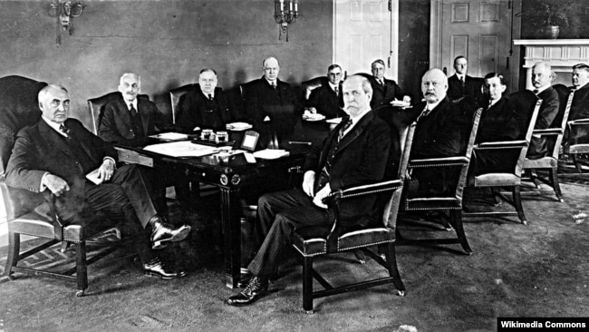 President Warren Harding's first cabinet, 1921