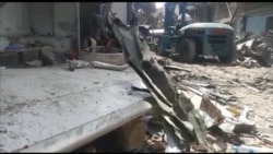 VOA Video of Clean-Up Operations at the Crash Site