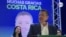 El presidente electo de Costa Rica, Rodrigo Chaves durante un discurso el 3 de abril. Foto Houston Castillo, VOA