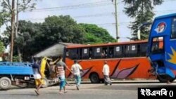 সুনামগঞ্জে দুই বাসের সংঘর্ষ