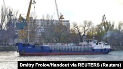 FILE: The merchant fuel ship which sank off the coast of Gabes in Tunisia on April 15, 2022 is seen this handout picture taken in Rostov-on-Don, Russia November 12, 2017. Dmitry Frolov/Handout via REUTERS 