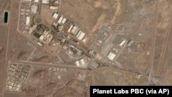 In this satellite photo from Planet Labs PBC, Iran's Natanz nuclear site is seen on March 14, 2022. The United Nations atomic watchdog said it installed surveillance cameras to monitor a new centrifuge workshop at Iran's underground Natanz site after a request from Tehran.