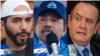 De izquierda a derecha: El presidente de El Salvador, Nayib Bukele; en medio el mandatario nicaragüense Daniel Ortega y a la derecha, el presidente guatemalteco Alejandro Giammattei. VOA.