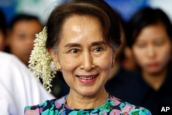 아웅산 수치 전 미얀마 국가 고문 (자료사진)