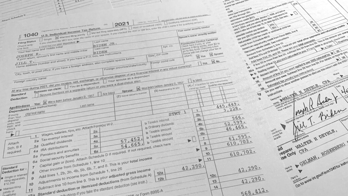 us-president-vice-president-release-2021-federal-tax-returns