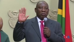 Ramaphosa nouveau président de l'Afrique du Sud (vidéo)