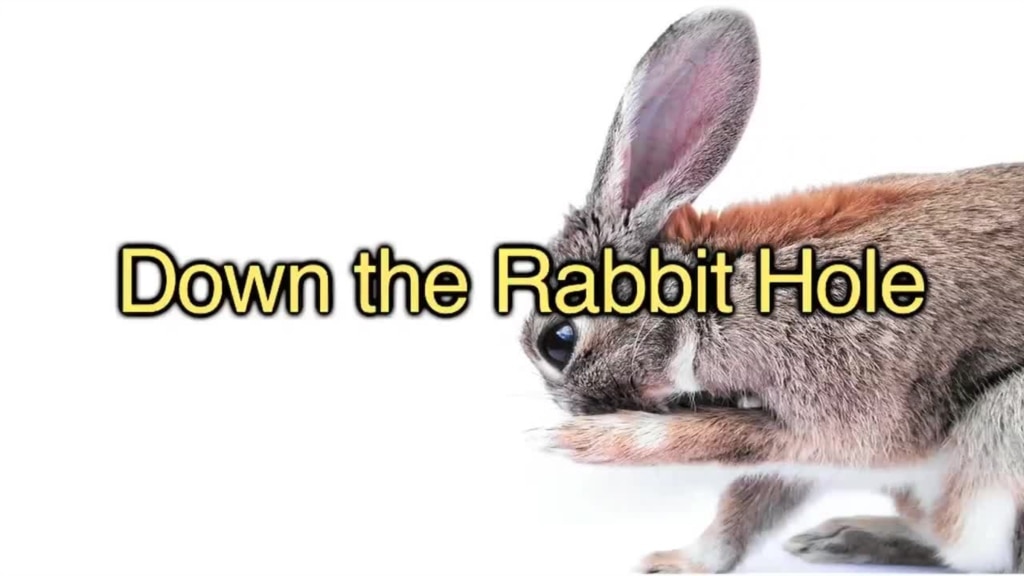 English in a Minute: To Fall Down the Rabbit Hole