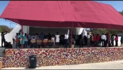 A street side view of the National Identification Office in Port-au-Prince, Haiti, on April 1, 2020.