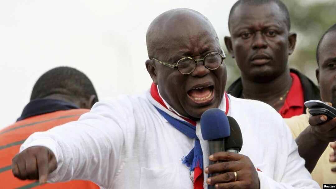 Ghana opposition leader Nana Akufo-Addo speaks during meeting in Accra to contest presidential election results on December 11, 2012.