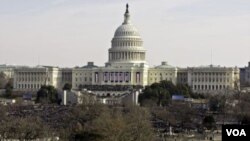 El capitolio de Estados Unidos durante la inauguración del actual presidente Barack Obama.