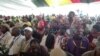 FILE: Members of ruling Zanu PF party enjoying their leader President Robert Mugabe attacking factions angling to succeed him as Zimbabwe’s leader, Masvingo, Zimbabwe, Dec. 16, 2016. (S.Mhofu/VOA)