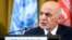 Afg'oniston Prezidenti Ashraf G'ani BMT konferensiyasida nutq so'zlamoqda, Jeneva, Shveysariya, 28-noyabr, 2018-yil.
