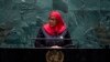 FILE - Tanzanian President Samia Hassan addresses the U.N. General Assembly at U.N. headquarters in New York, Sept. 23, 2021. On Oct. 10, 2022, Hassan and Kenyan President William Ruto met in Dar es Salaam and agreed to fast-track a pipeline designed to aid both countries. 