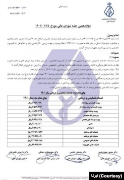 نامه سازمان نظام پزشکی ایران برای افزایش قیمت سلامت