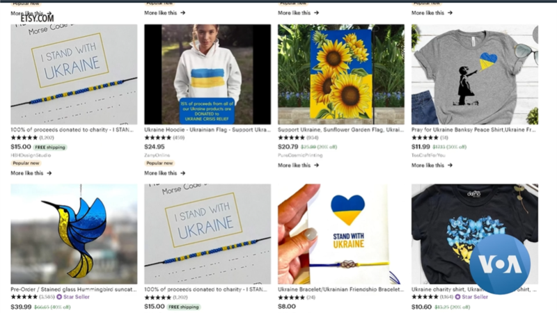 Pengrajin Jual Produk Bertema Ukraina untuk Galang Dana