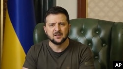 Prezidan Ikrenyen Volodymyr Zelenskyy, Mekredi 20 Avril 2022. 