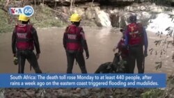 VOA60 Africa - Death toll from South Africa flooding rises to at least 440