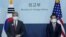 Ông đặc Noh Kyu-duk và Đặc phái viên Hoa Kỳ Sung Kim hôm 18/4/2022.
