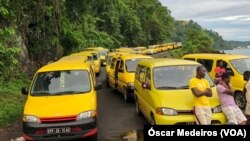 Taxistas bloqueiam estrada que liga Lembá à capital, São Tomé e Príncipe, 20 Abril 2022