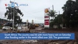 VOA60 Africa - South Africa hit with more heavy rain over the weekend
