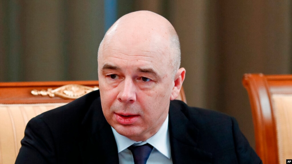 FILE - Finance Minister Anton Siluanov attends a cabinet meeting in Moscow, Russia, March 12, 2020. His presence at a meeting of G-20 finance ministers in Washington on April 20, 2022, prompted a walkout by several nations' representatives.