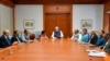 FILE - Indian Prime Minister Narendra Modi, center, leads a security Cabinet meeting in New Delhi, Feb. 26, 2019. In its latest session on Oct. 4, 2024, the group discussed implications of the Middle East conflict. (Indian prime minister’s office via AP)