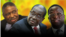 President Robert Mugabe with his two deputies, Phelekezela Mphoko (L) and Emmerson Mnangagwa (R). Collage by Ntungamili Nkomo