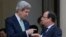 Госсекретарь США Джон Керри и
президент Франции Франсуа Олланд