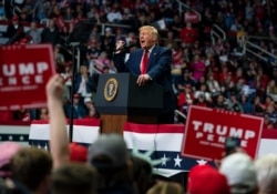 FILE - President Donald Trump speaks during a campaign rally at Bojangles Coliseum, in Charlotte, North Carolina, March 2, 2020.