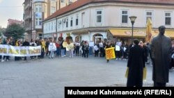 Bosnia and Herzegovina--Protest against femicide in Tuzla, October 14, 2022.