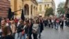 Bosnia and Herzegovina--Protest against femicide in Sarajevo, October 14, 2022.