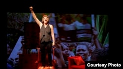 In her memoir and new play, Eve Ensler relates her encounters with rape victims in Congo. (Joan Marcus)