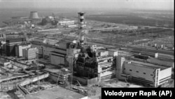 Чернобыльская АЭС: вид с воздуха. 1986 г. (архивное фото) 