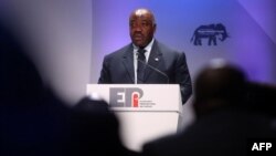 Le président du Gabon Ali Bongo à Londres, le 11 octobre 2018.