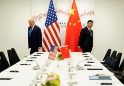 FILE - U.S. President Donald Trump attends a bilateral meeting with China's President Xi Jinping in Osaka, Japan, June 29, 2019.