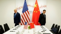 In this file photos, U.S. President Donald Trump attends a bilateral meeting with China's President Xi Jinping in Osaka, Japan, June 29, 2019. (Reuters)