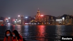香港夜景。（路透社2021年3月11日）