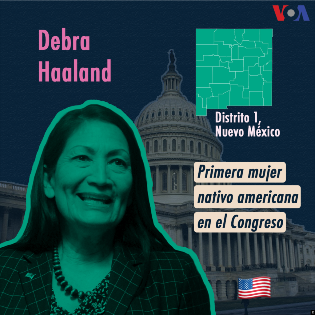 Junto con Sharice Davids, la activista comunitaria Debra Haaland, del estado de Nuevo México, se convirtió en la primera mujer nativo americana en llegar al Congreso de Estados Unidos. Durante su campaña, Haaland se refirió a la política migratoria del gobierno de Trump, en especial la separación de familias en la frontera, y trazó paralelos con la forma en la que se separaban niños nativo americanos de sus padres.