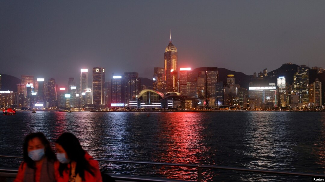 Pusat distrik keuangan di Hong Kong, China, 11 Maret 2021. (Foto: REUTERS/Tyrone Siu)