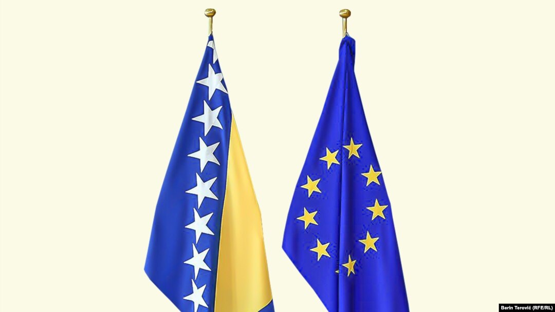 Zastave BiH i EU