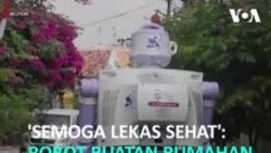 Robot Buatan Rumahan Bantu Warga Isoman di Surabaya