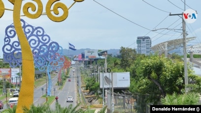 Una vista de Managua, capital de Nicaragua. Foto Donaldo Hernández, VOA.