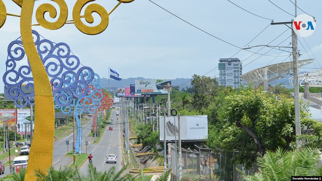 Una vista de Managua, capital de Nicaragua. Foto Donaldo Hernández, VOA.