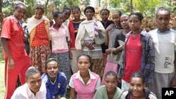 Uncircumcised girls at Mesafie village, southern Ethiopia